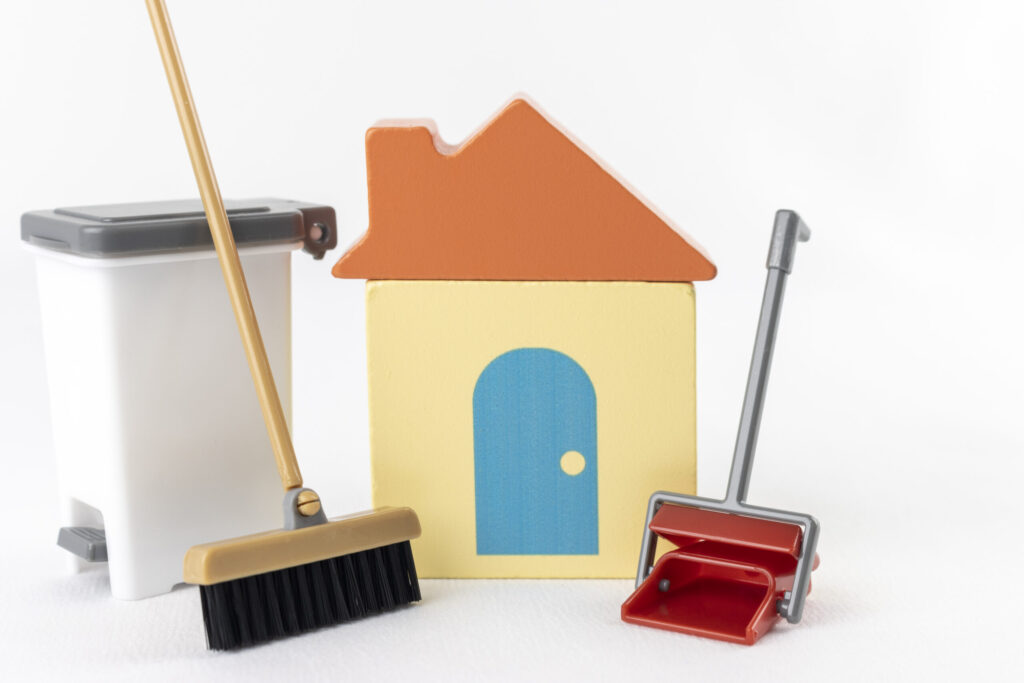 掃除道具の模型