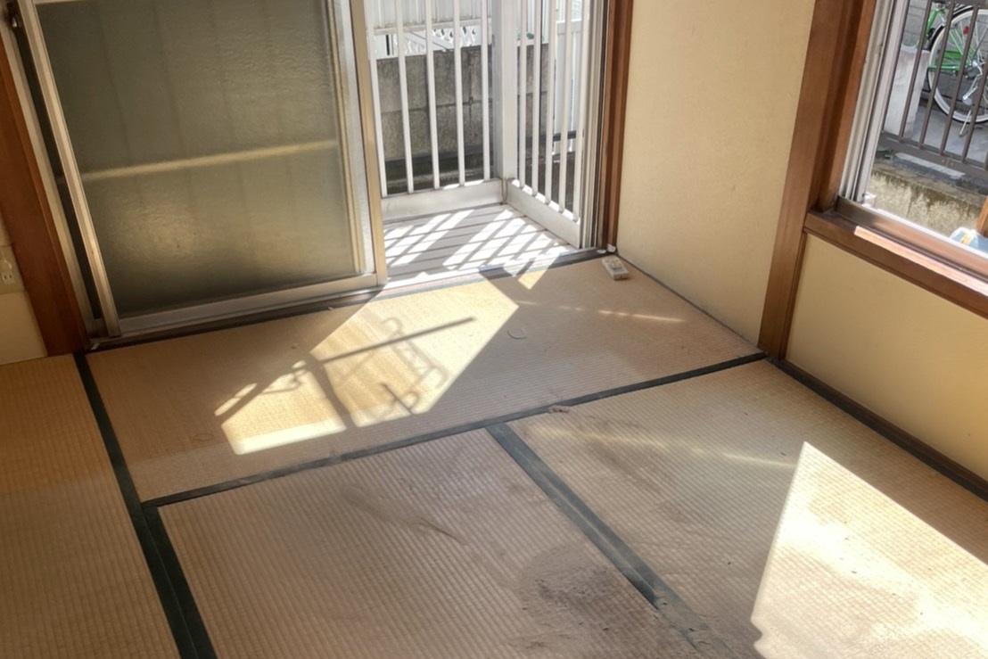 特殊清掃が終わった後の和室